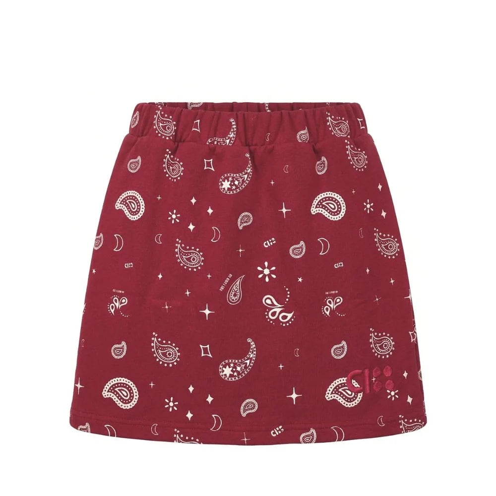 Jog Skirt Paisley Red Cos I Said So