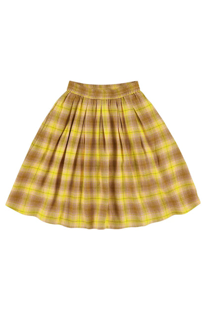 Soho Skirt Yellow Check Lily Balou