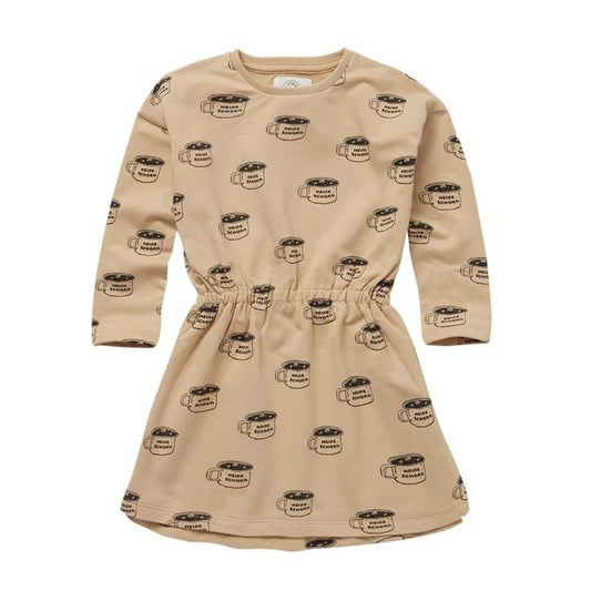Skater Dress Schoko Print Nougat Sproet & Sprout