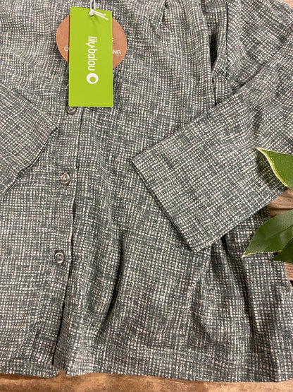 Odette Shirt Texture Green Lily Balou