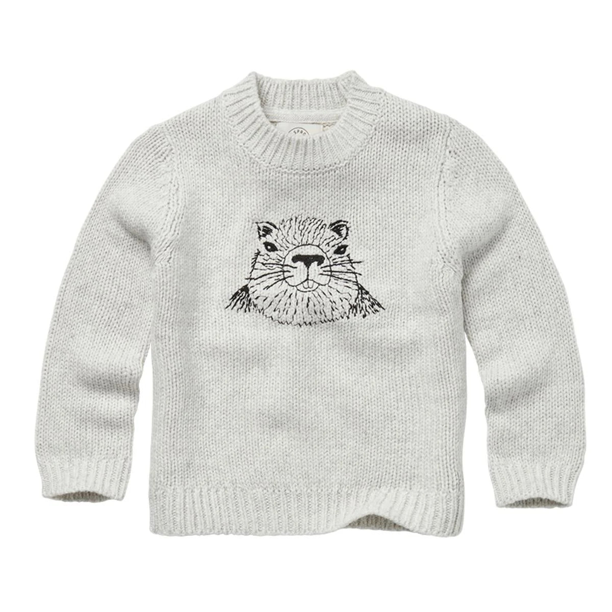 Sweater Embroidery Marmot Ivory Sproet & Sprout