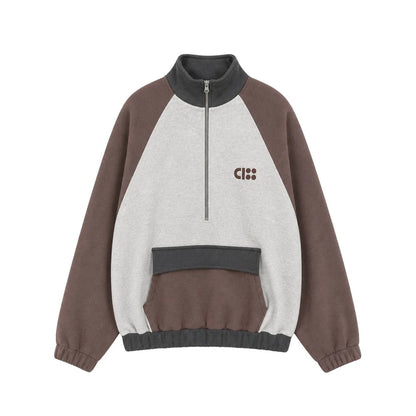 Zip Sweater Colour Block Cos I Said So