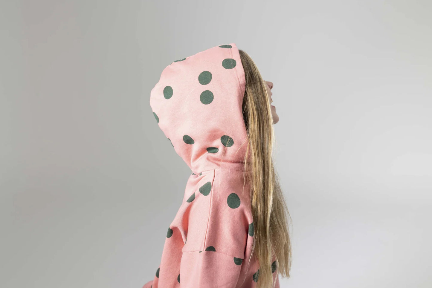 Hoody Dress Strawberry Dot Mingo