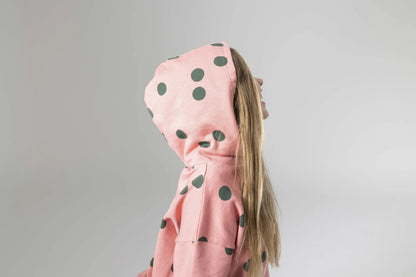 Hoody Dress Strawberry Dot Mingo