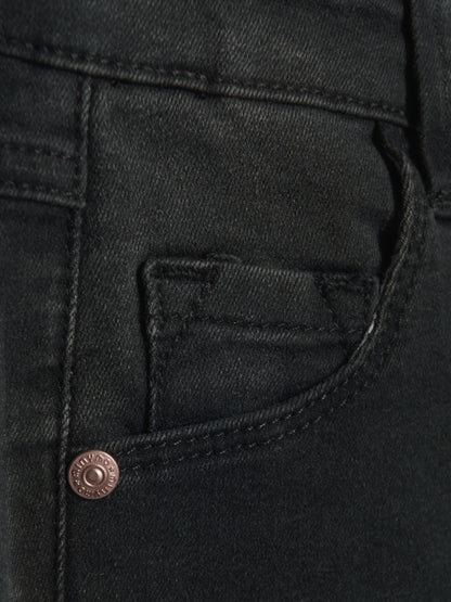 Jeans Girl Stretch Slim Fit Grey Black Minymo