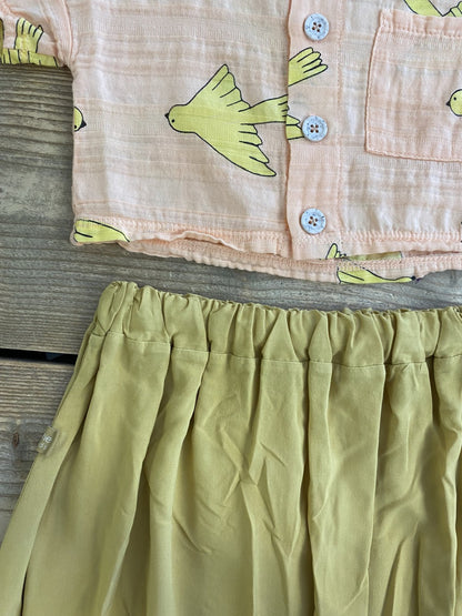 Woven Skirt Sun Yellow Solid Lötiekids