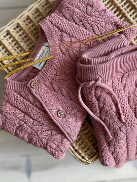 Pants Knit Old Rose Fixoni