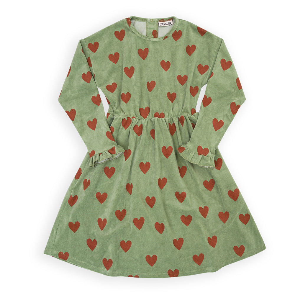 Skater Dress Oversized with Ruffles Hearts CarlijnQ