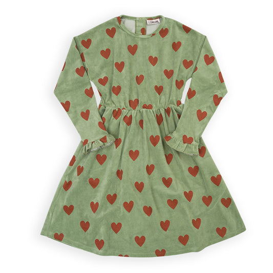 Skater Dress Oversized with Ruffles Hearts CarlijnQ