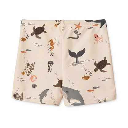 Otto Printed Swim Pants Sea Creature/Sandy Liewood