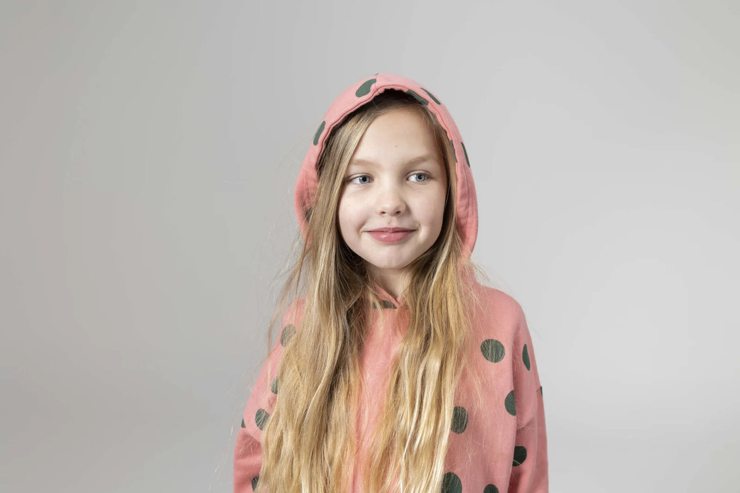 Hoody Dress Strawberry Dot Mingo