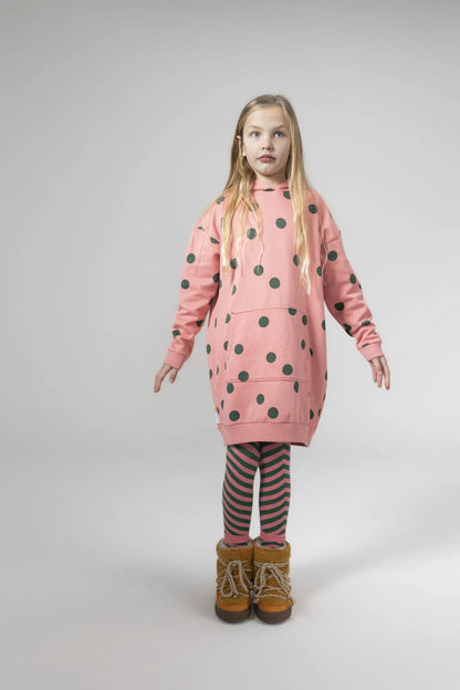 Hoody Dress Strawberry Dot Mingo