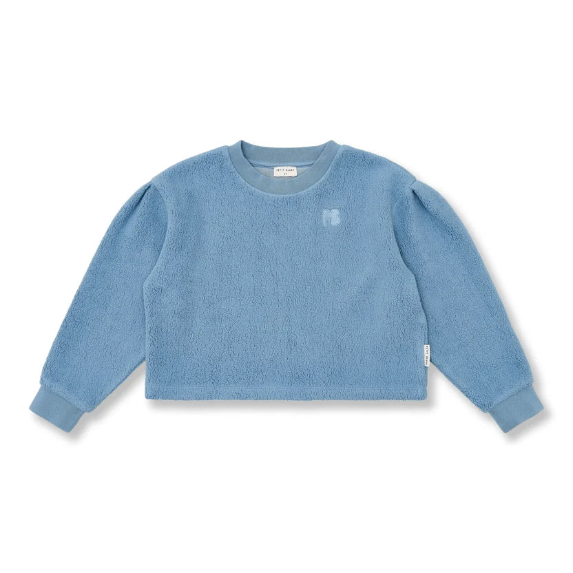 Teddy Sweater Ice Blue Petit Blush