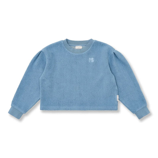 Teddy Sweater Ice Blue Petit Blush