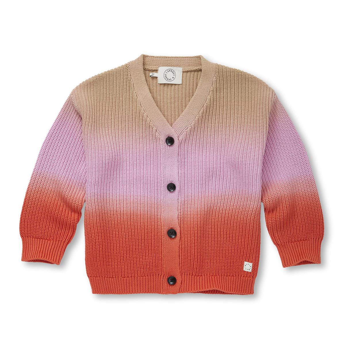 Cardigan Rainbow Dye Sproet&Sprout