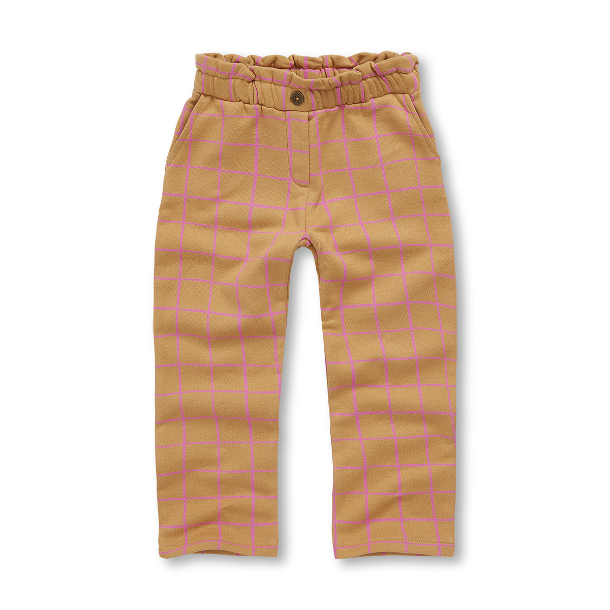 Chino Paperbag Check Light Mustard Sproet&Sprout