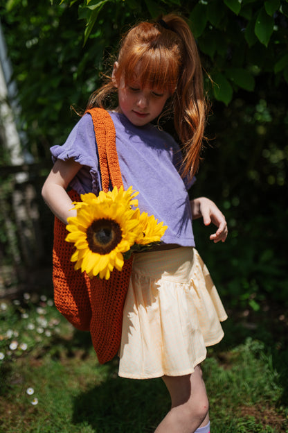 Towel Ruffle Top Chalk Violet Petit Blush