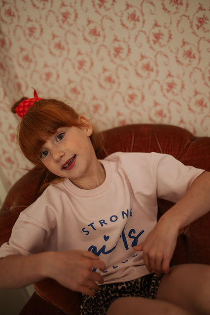 T-Shirt Strong Girls Pale Lilac Petit Blush