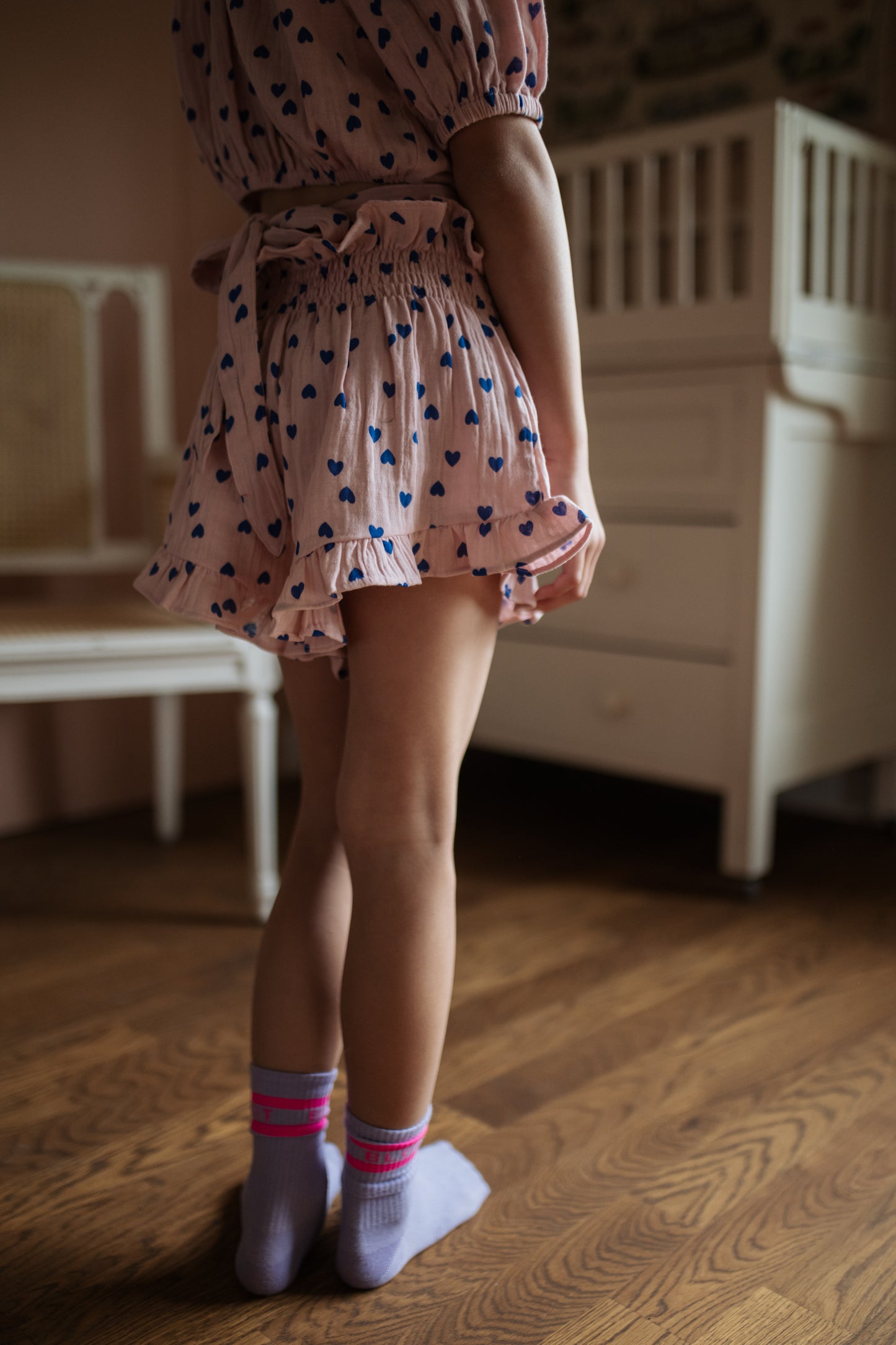 Smock Frill Short Candy Hearts Petit Blush