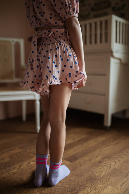 Smock Frill Short Candy Hearts Petit Blush