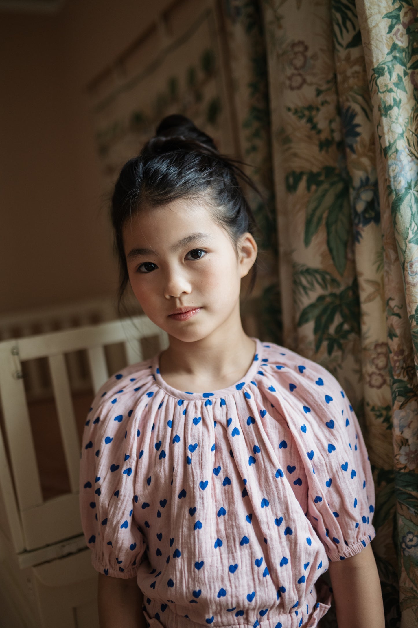 Adele Blouse Candy Hearts Petit Blush