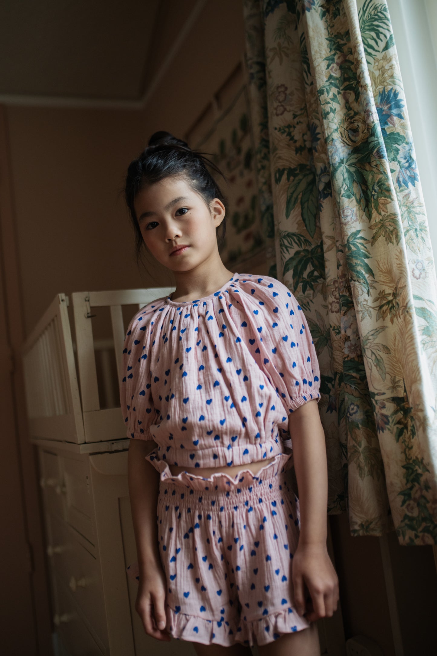 Adele Blouse Candy Hearts Petit Blush