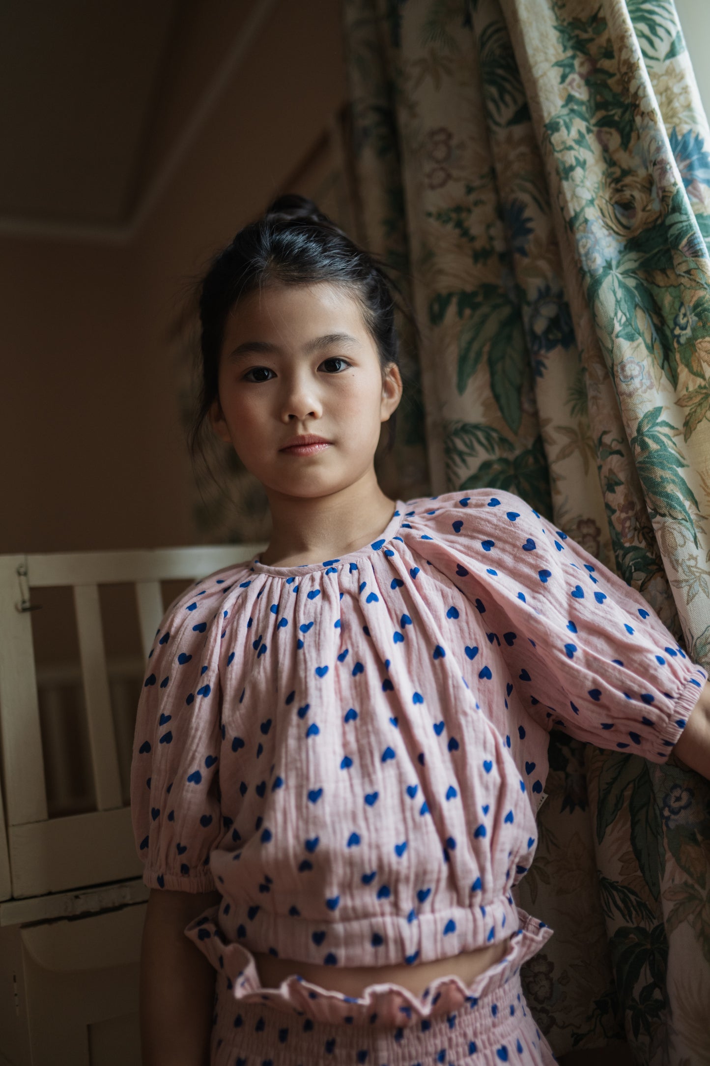 Adele Blouse Candy Hearts Petit Blush