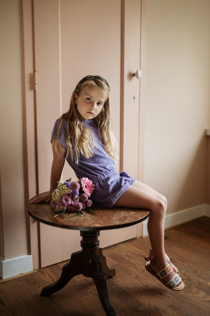 Towel Jumpsuit Chalk Violet Petit Blush