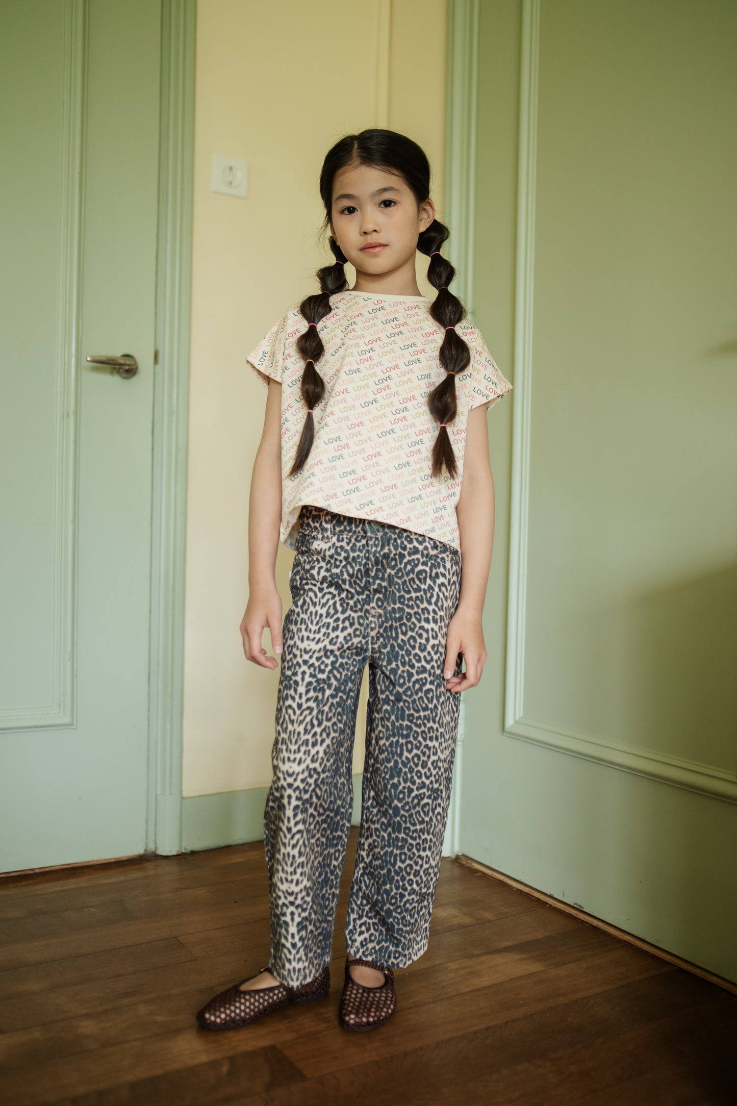 Ballon Fit Jeans Leopard Petit Blush