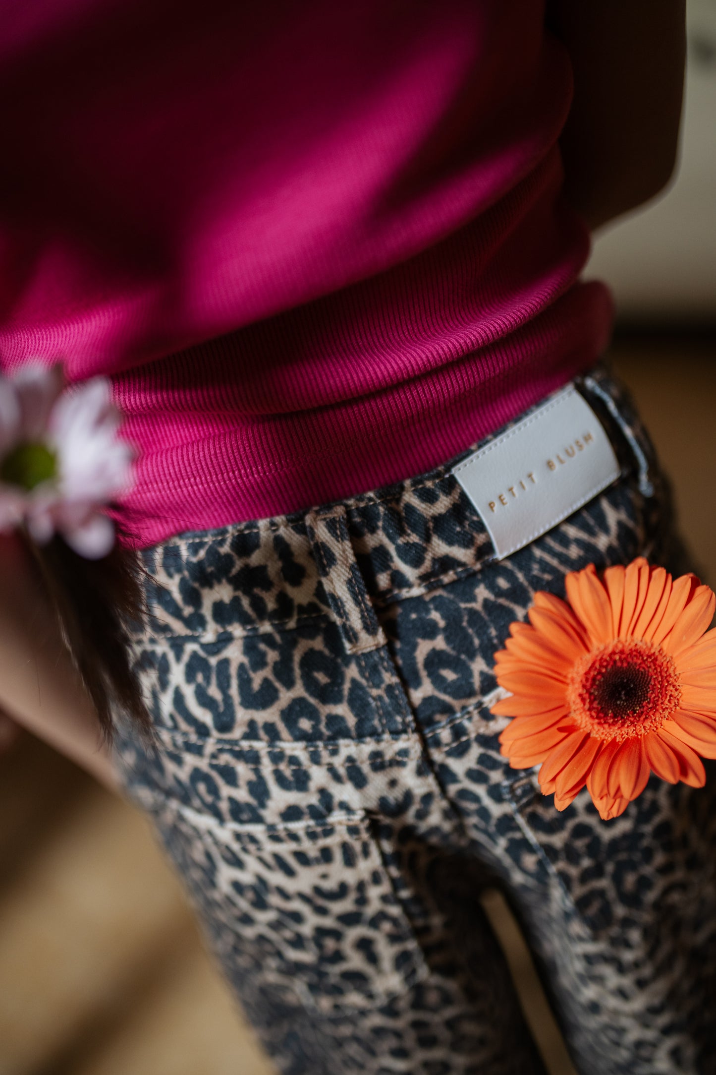 Ballon Fit Jeans Leopard Petit Blush