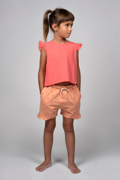 Shorts Poppies Apricot Babyclic