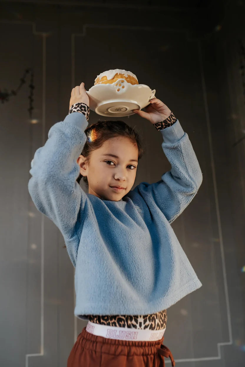 Teddy Sweater Ice Blue Petit Blush