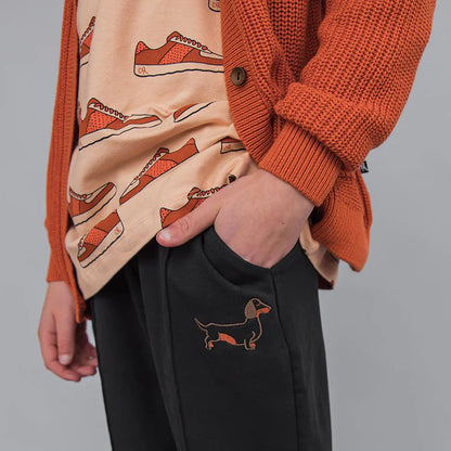 Jogger with Embroidery Dachshund CarlijnQ