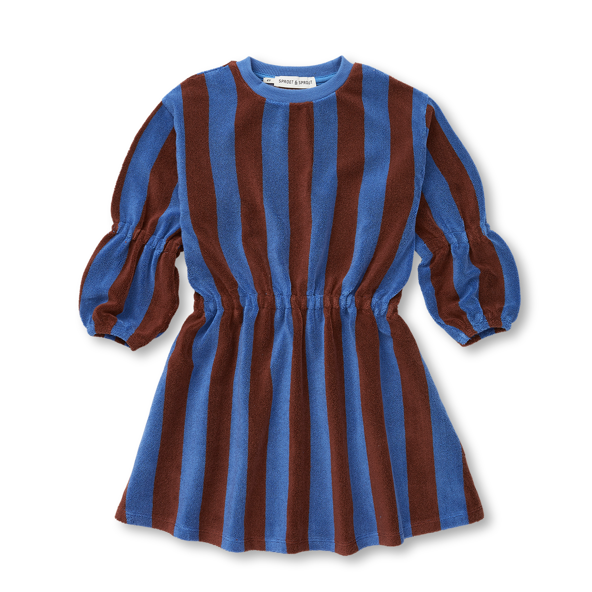 Dress Terry Stripes Brown Sproet&Sprout
