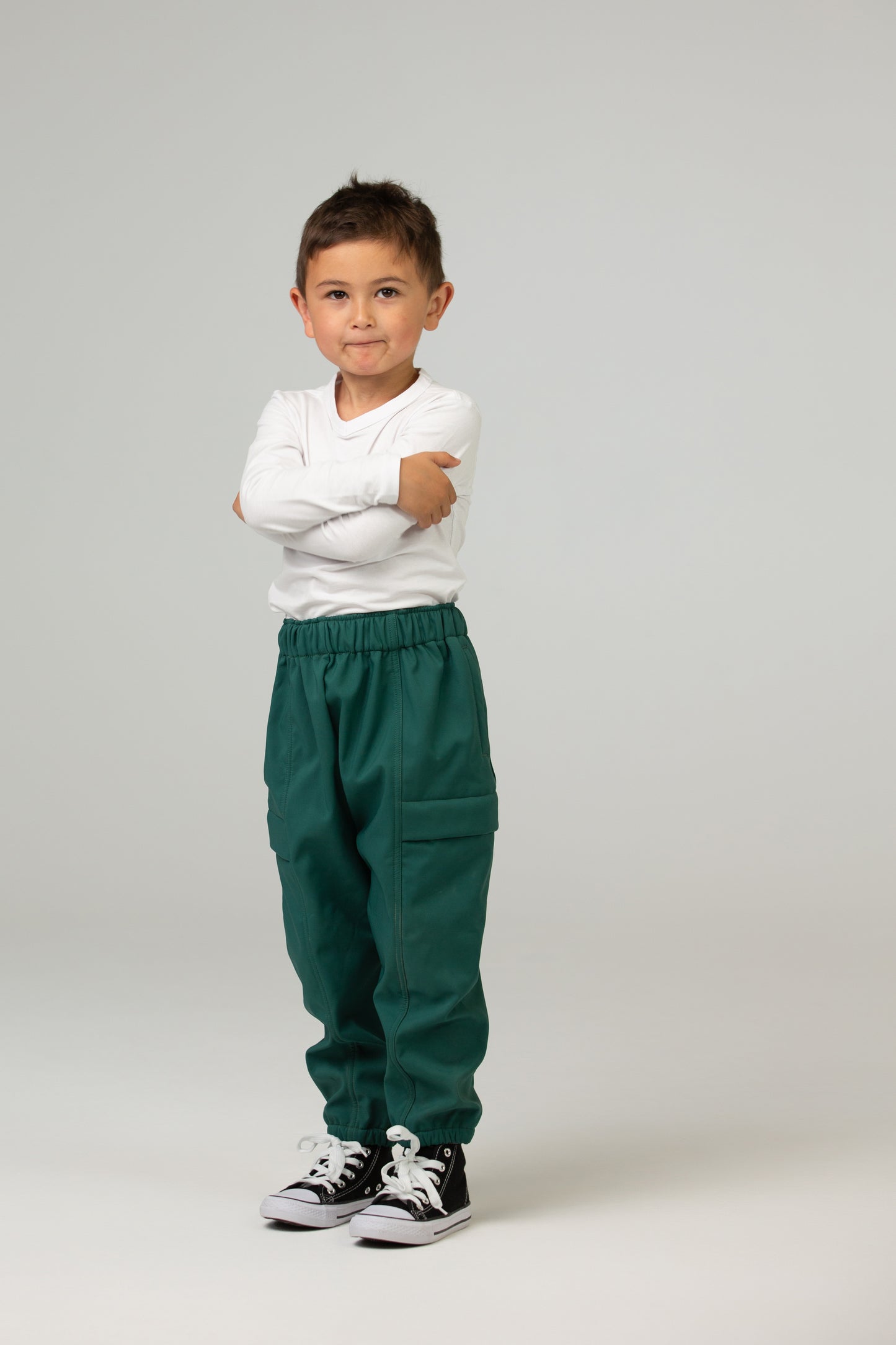 Softshellpants Dark Green Ducksday