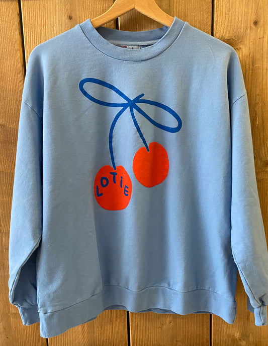 Adult Sweatshirt Lotie Cherry Baja Blue Lötiekids