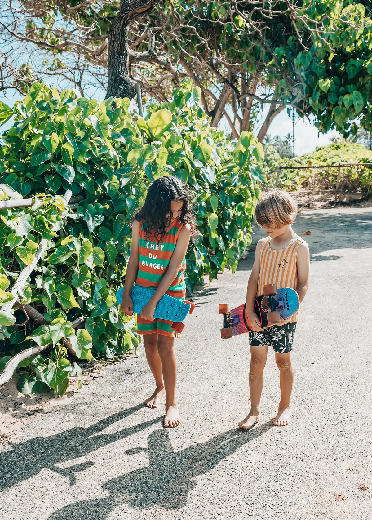 Tanktop Biscotti Stripe Palmtrees Sproet & Sprout