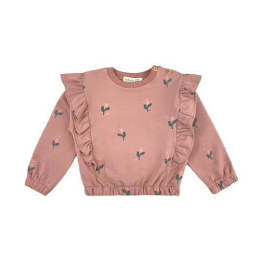 Sweatshirt Flor Vintage Pink Babyclic