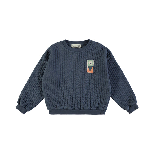 Sweatshirt Quilted Night Blue Babyclic