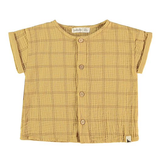 Blouse Squares Mustard Babyclic
