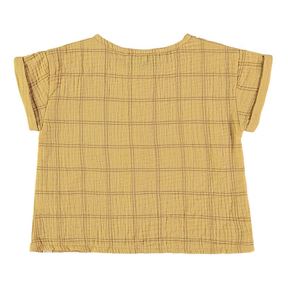 Blouse Squares Mustard Babyclic