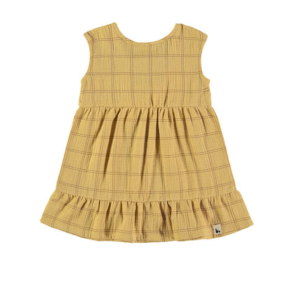 Dress Nina Squares Mustard Babyclic