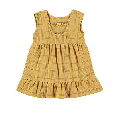 Dress Nina Squares Mustard Babyclic