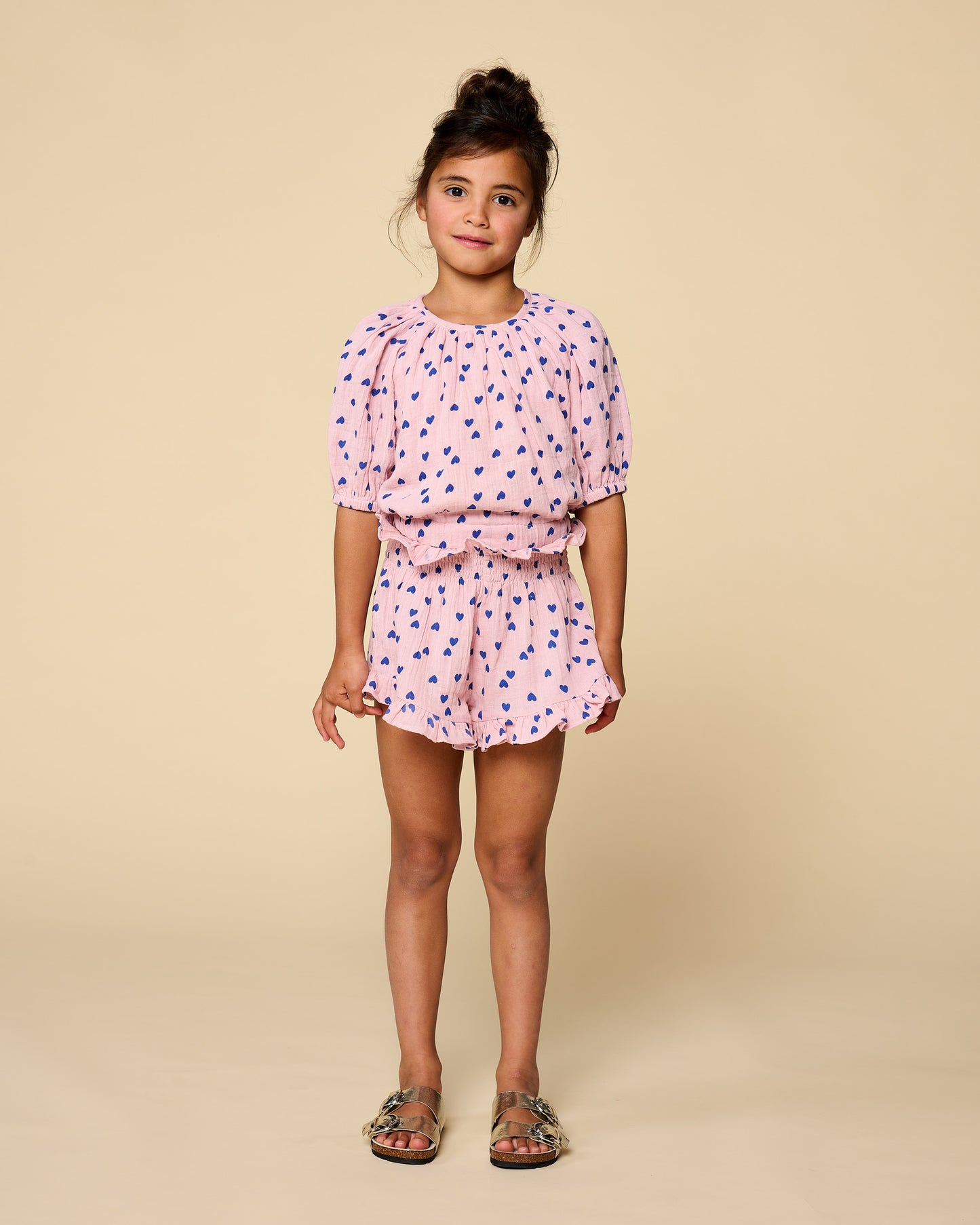 Adele Blouse Candy Hearts Petit Blush