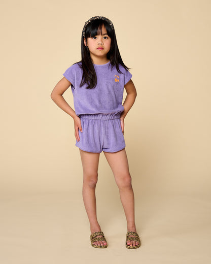 Towel Jumpsuit Chalk Violet Petit Blush