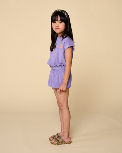 Towel Jumpsuit Chalk Violet Petit Blush