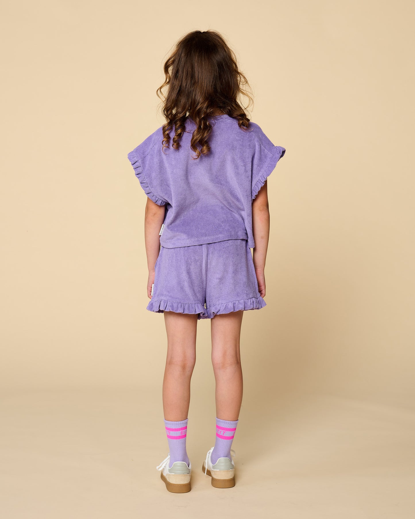 Towel Ruffle Top Chalk Violet Petit Blush