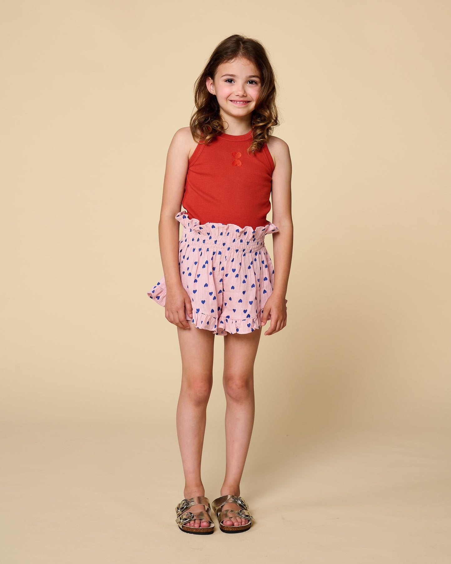Smock Frill Short Candy Hearts Petit Blush