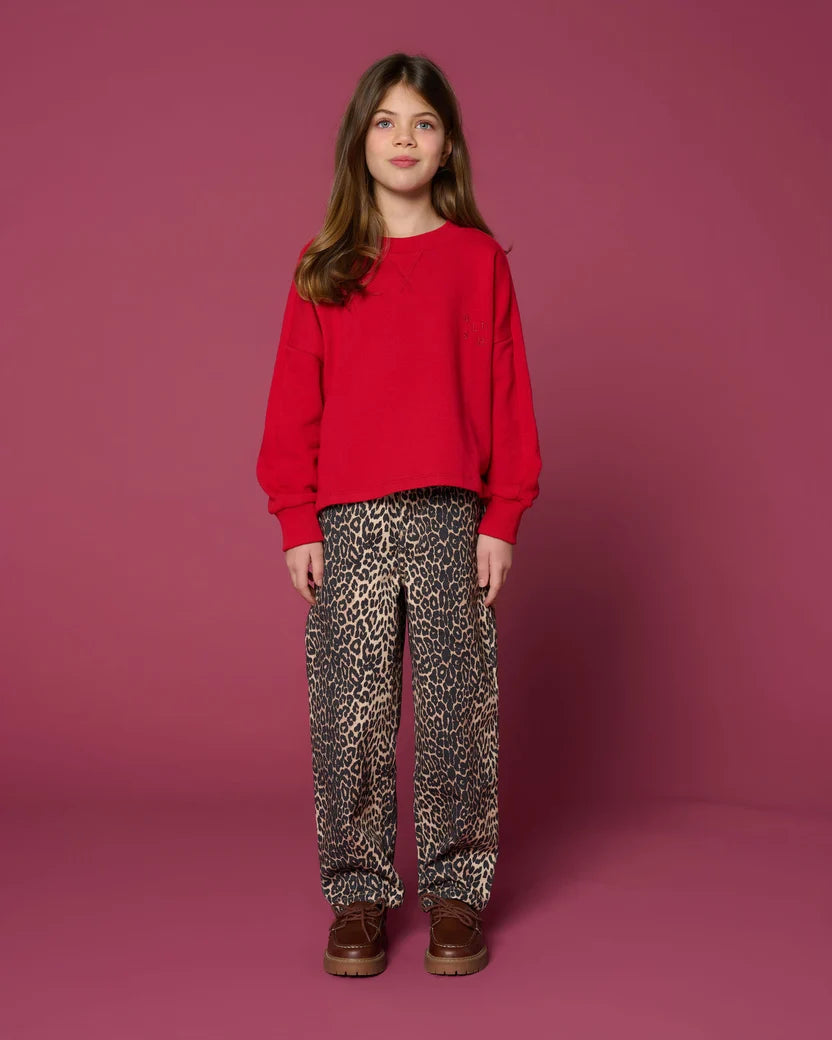 Balloon Fit Jeans Leopard Petit Blush