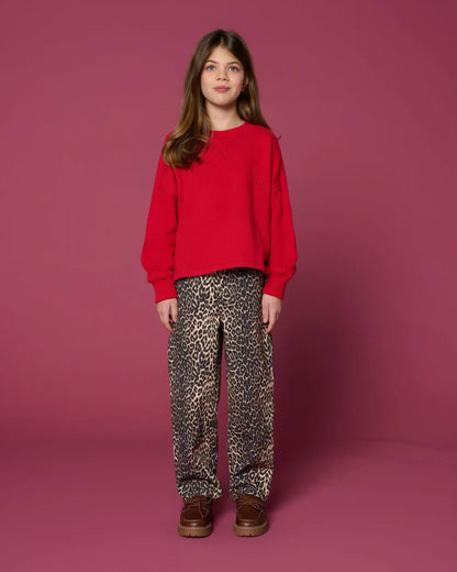 Balloon Fit Jeans Leopard Petit Blush